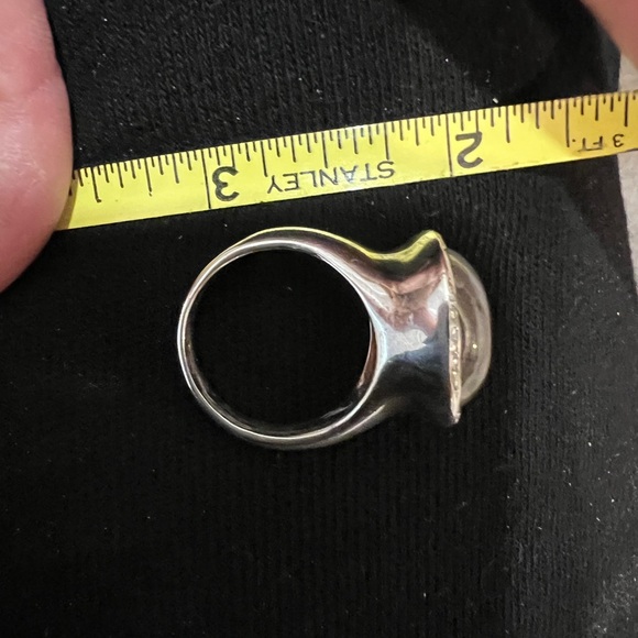 Ippolita stamped sterling/abalone and diamond ring - Picture 4 of 16